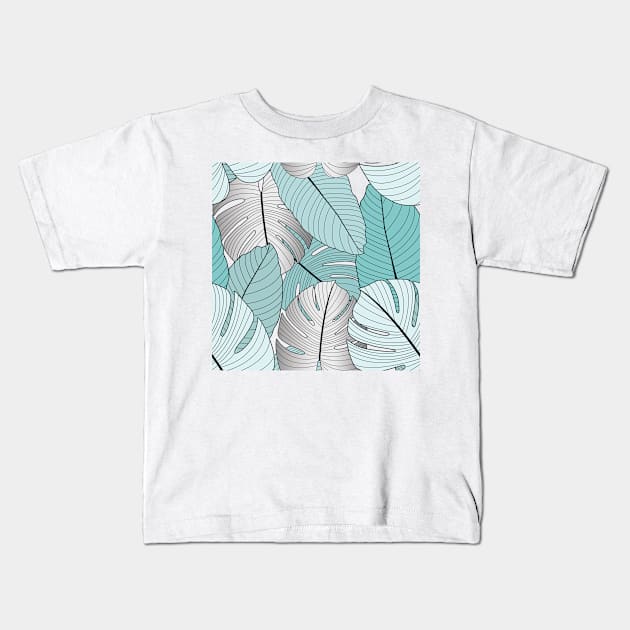 Monstera Kids T-Shirt by OlhaBabak